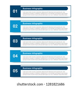 Abstract infographics number options template. Vector illustration.  Business data visualization. Process chart. Abstract elements of graph, diagram with steps, options, parts or processes. Vector