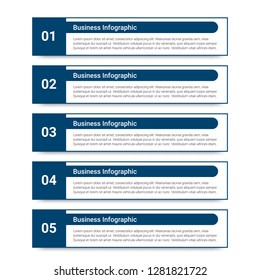 Abstract infographics number options template. Vector illustration.  Business data visualization. Process chart. Abstract elements of graph, diagram with steps, options, parts or processes. Vector