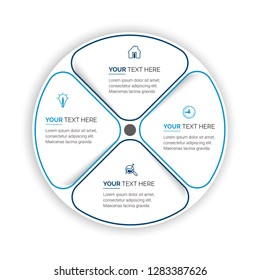 Abstract infographics number options template. Vector illustration.  Business data visualization. Process chart. Abstract elements of graph, diagram with steps, options, parts or processes. Vector
