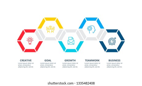 Abstract infographics number options template. Can be used for workflow layout, diagram, business step options, banner, web design.