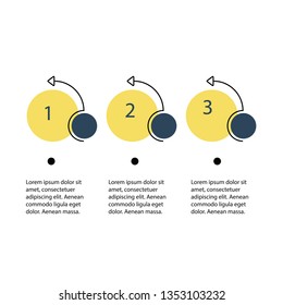 Abstract infographics number options template. Vector illustration. Can be used for workflow layout, diagram, business step options, banner, web design.
