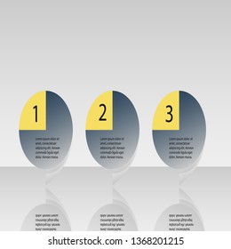 Abstract infographics number options template. Vector illustration. Can be used for workflow layout, diagram, business step options, banner, web design.