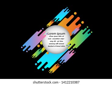 Abstract infographics number options template. Vector illustration abstract background.