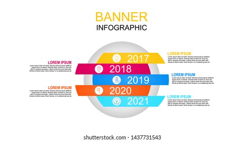 Abstract infographics number options template. Vector illustration. Can be used for workflow layout, diagram, business step options, banner, web design.