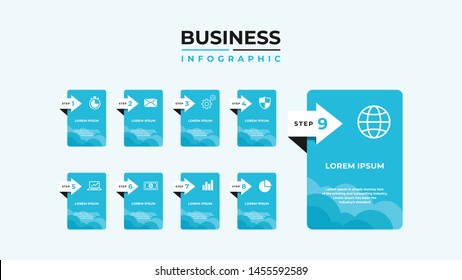 Abstract infographics number options template. Vector illustration. Can be used for workflow layout, diagram, banner, web design. Business data visualization