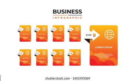 Abstract infographics number options template. Vector illustration. Can be used for workflow layout, diagram, banner, web design. Business data visualization