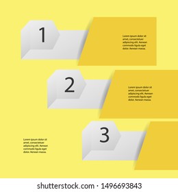 Abstract infographics number options template. Vector illustration. Can be used for workflow layout, diagram, business step options, banner, web design.