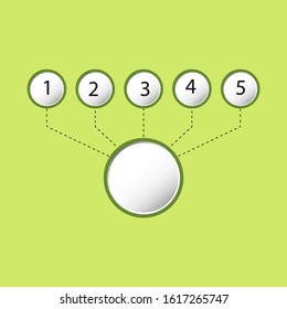 Abstract infographics number options template. Vector illustration. Can be used for workflow layout, diagram, business step options, banner, web design.