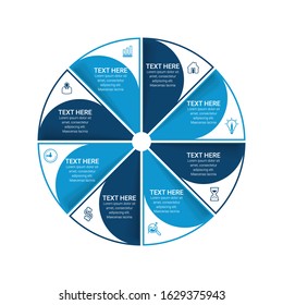 Abstract infographics number options template. Vector illustration. Can be used for workflow layout, diagram, business step options, banner, web design.