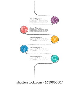Abstract infographics number options template. Vector illustration. workflow layout, diagram, business step options, banner, web design.