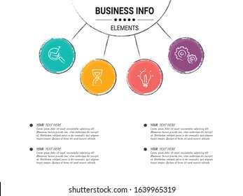 Abstract infographics number options template. Vector illustration. workflow layout, diagram, business step options, banner, web design.