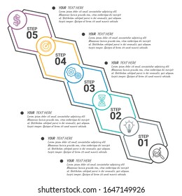 Abstract infographics number options template. Vector illustration. Can be used for workflow layout, diagram, business step options, banner, web design.