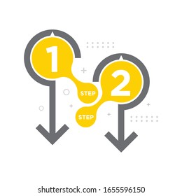 Abstract infographics number options template. Design infographic element. 