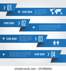 Abstract infographics number options template. Vector illustration. can be used for workflow layout, diagram, business step options, banner, web design