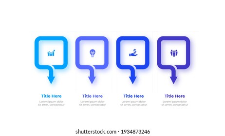 Plantilla de opciones de número de infografías abstractas. Ilustración vectorial. Se puede utilizar para diseño de flujo de trabajo, diagrama, opciones de pasos empresariales, banner y diseño web.