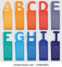Abstract infographics number options template. Vector illustration. can be used for workflow layout, diagram, business step options, banner, web design