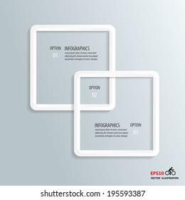 Abstract infographics number options template