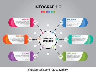 Abstract infographics number options template. Vector illustration. Can be used for presentation, diagram, business step options, banner, web design