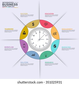 Abstract infographics number options template. Vector illustration. Can be used for workflow layout, diagram, business step options, banner, web design