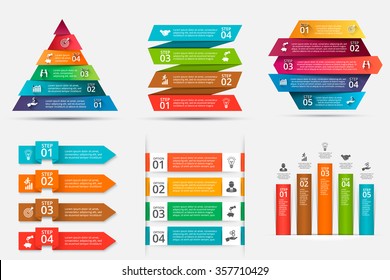 Abstract infographics number options template. Vector illustration. Can be used for workflow layout, diagram, business step options, banner, web design.