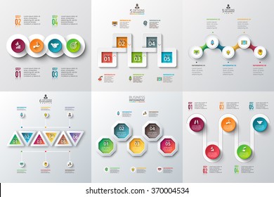 Abstract infographics number options template. Vector illustration. Can be used for workflow layout, diagram, business step options, banner, web design.