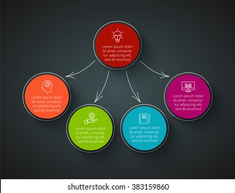 Abstract infographics number options template. Vector illustration. Can be used for workflow layout, diagram, business step options, banner, web design