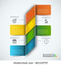 Abstract infographics number options template. Vector illustration. Can be used for workflow layout, diagram, business step options, banner, web design