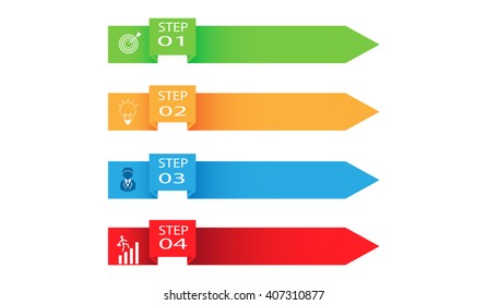 Abstract infographics number options template.