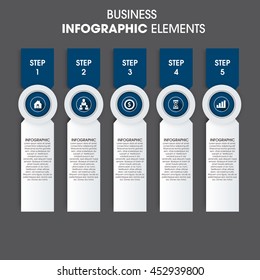 Abstract infographics number options template. Vector illustration. Can be used for workflow layout, diagram, business step options, banner, web design.