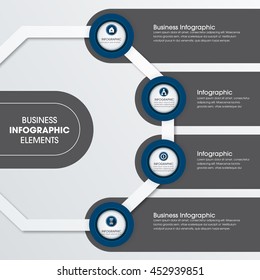 Abstract infographics number options template. Vector illustration. Can be used for workflow layout, diagram, business step options, banner, web design.