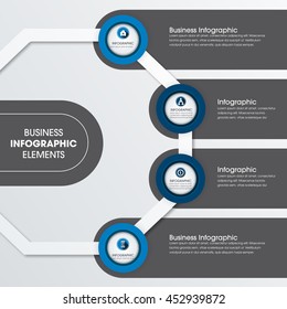 Abstract infographics number options template. Vector illustration. Can be used for workflow layout, diagram, business step options, banner, web design.