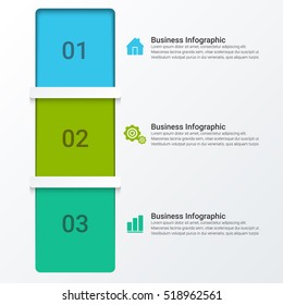 Abstract infographics number options template. Vector illustration. Can be used for workflow layout, diagram, business step options, banner, web design.
