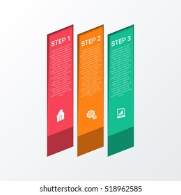 Abstract infographics number options template. Vector illustration. Can be used for workflow layout, diagram, business step options, banner, web design.