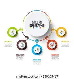 Abstract infographics number options template  Vector illustration  Can be used for workflow layout  diagram  business step options  banner  web design 