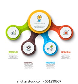 Abstract infographics number options template. Vector illustration. Can be used for workflow layout, diagram, business step options, banner, web design