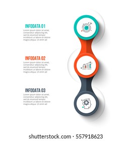 Vorlage für abstrakte Infografik-Zahlenoptionen.  Vektorgrafik. Kann für Workflow-Layout, Diagramm, Business Step Optionen, Banner, Web Design verwendet werden.