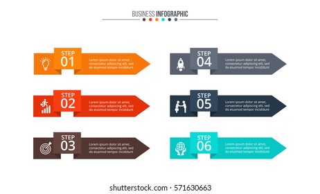 Abstract infographics number options template. Vector illustration. Can be used for workflow layout, diagram, business step options, banner, web design