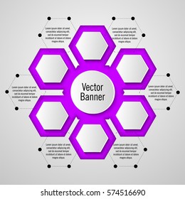 Abstract infographics number options template. Vector illustration. Can be used for workflow layout, diagram, business step options, banner, web design.