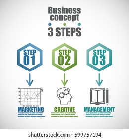Abstract infographics number options template. Vector illustration. Can be used for workflow layout, diagram, business step options, banner, web design.