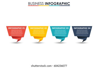 Abstract infographics number options template. Vector illustration. Can be used for workflow layout, diagram, business step options, banner, web design