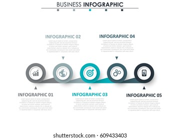 Abstract infographics number options template. Vector illustration. Can be used for workflow layout, diagram, business step options, banner, web design.