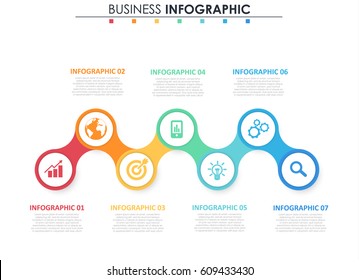 Five Linked Circles Slide Template Stock Vector (Royalty Free ...