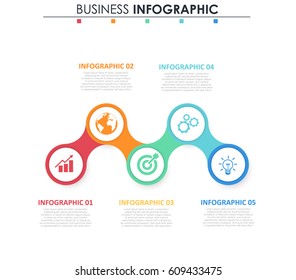 Abstract infographics number options template. Vector illustration. Can be used for workflow layout, diagram, business step options, banner, web design.