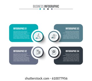 Abstract infographics number options template. Vector illustration. Can be used for workflow layout, diagram, business step options, banner, web design.