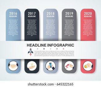 Abstract infographics number options template. Vector illustration. Can be used for workflow layout, diagram, business step options, banner, web design