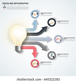 Abstract infographics number options template. Vector illustration. Can be used for workflow layout, diagram, business step options, banner, web design
