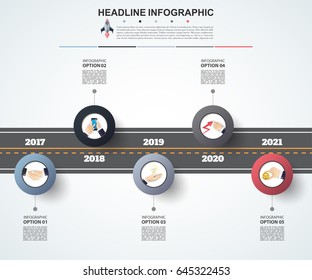 Abstract infographics number options template. Vector illustration. Can be used for workflow layout, diagram, business step options, banner, web design