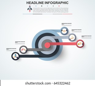Abstract infographics number options template. Vector illustration. Can be used for workflow layout, diagram, business step options, banner, web design