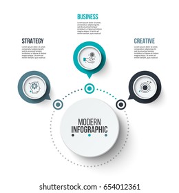 Abstract infographics number options template. Vector illustration. Can be used for workflow layout, diagram, business step options, banner, web design