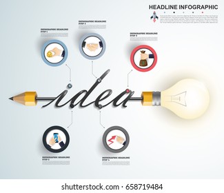 Abstract infographics number options template. Vector illustration. Can be used for workflow layout, diagram, business step options, banner, web design.